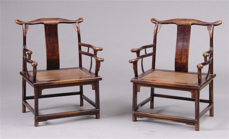PAIR OF CHINESE HARDWOOD