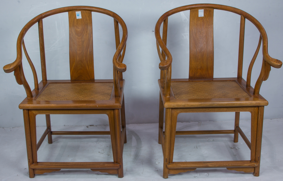 PAIR OF CHINESE HARDWOOD