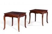 PAIR OF CHINESE HARDWOOD SQUAR