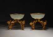 PAIR OF CHINESE HETIAN JADE BO