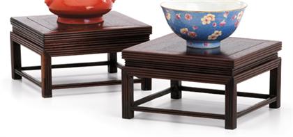 Pair of Chinese Homgmu waisted