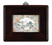 Pair of Chinese hongmu framed