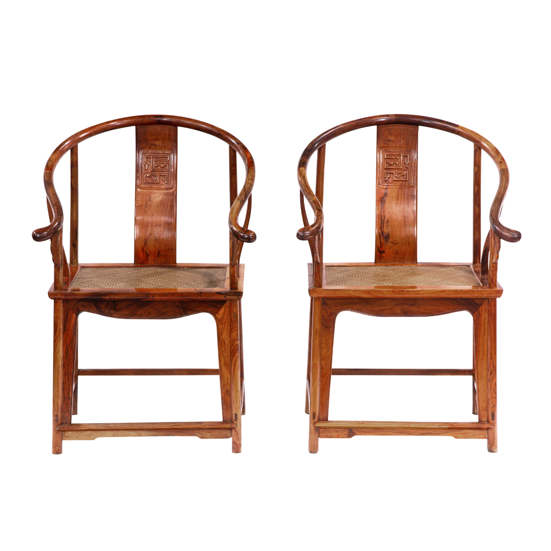 PAIR OF CHINESE HUANGHUALI