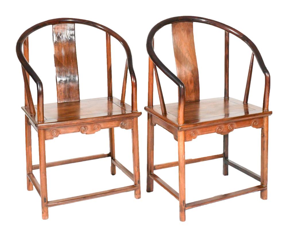 PAIR OF CHINESE HUANGHUALI