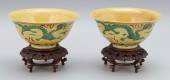 PAIR OF CHINESE IMPERIAL YELLO
