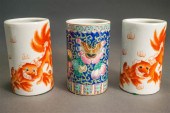 PAIR OF CHINESE IRON-RED GLAZE