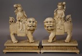 PAIR OF CHINESE IVORY VENEERED