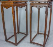 PAIR OF CHINESE JICHIMU CUBE-F