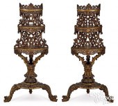 PAIR OF CHINESE LACQUER CORNER
