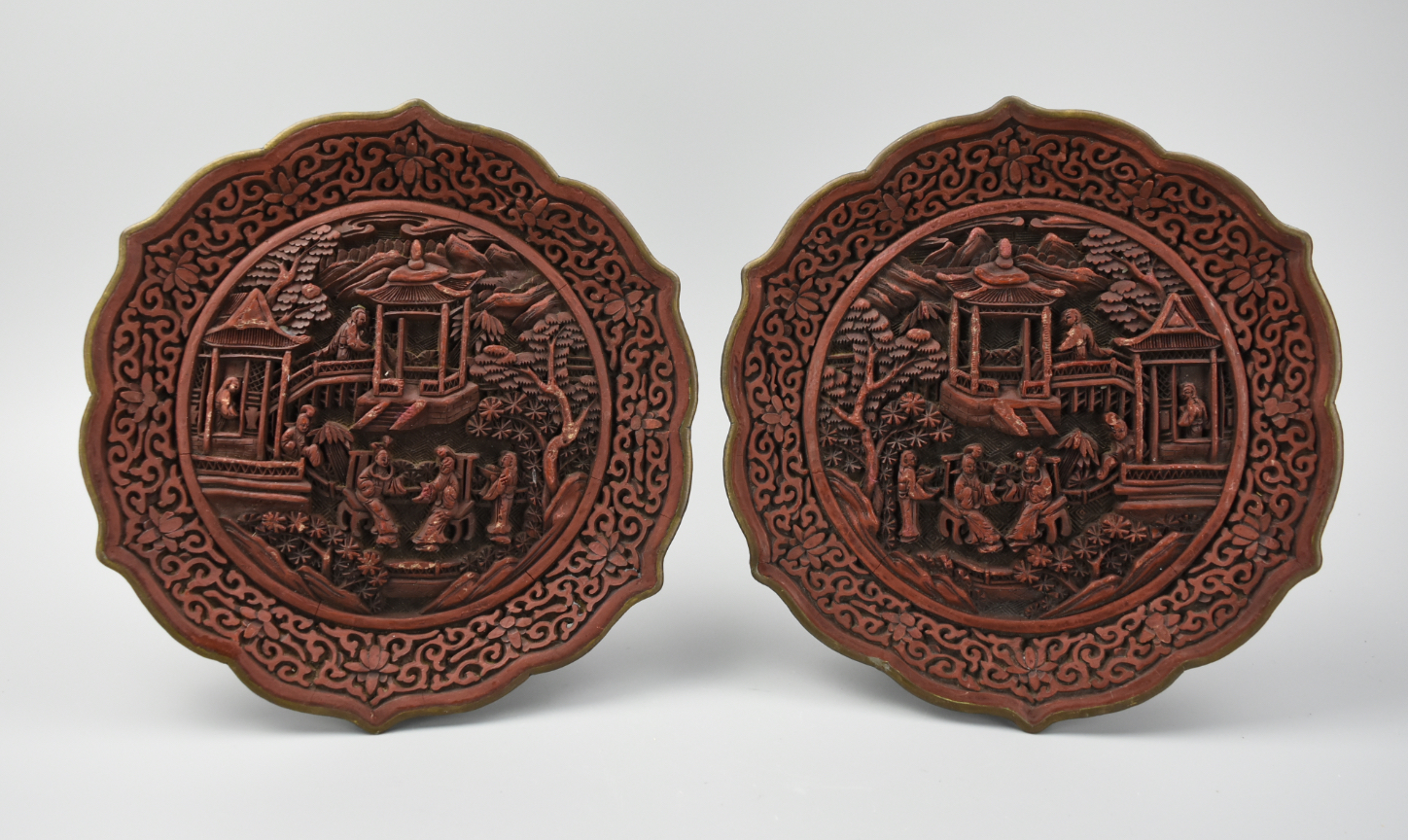 PAIR OF CHINESE LACQUERWARE