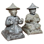 PAIR OF CHINESE "MAGOT" NODDER