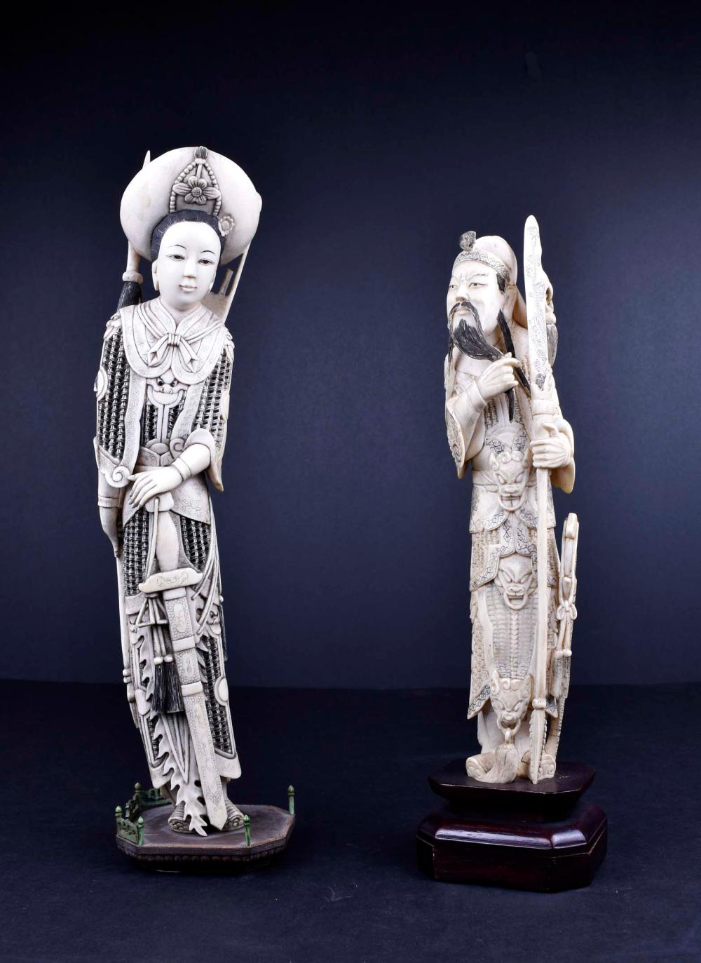 PAIR OF CHINESE MALE AND FEMALE