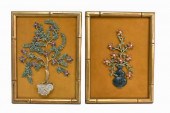 PAIR OF CHINESE MINERAL PLAQUE