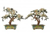 PAIR OF CHINESE MINERAL TREESP