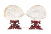 PAIR OF CHINESE MOTHER OF PEAR
