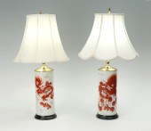 PAIR OF CHINESE OPPOSING FOO D