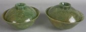 PAIR OF CHINESE PALE SPINACH J