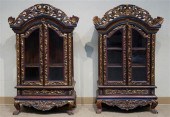 PAIR OF CHINESE PARCEL GILT AN