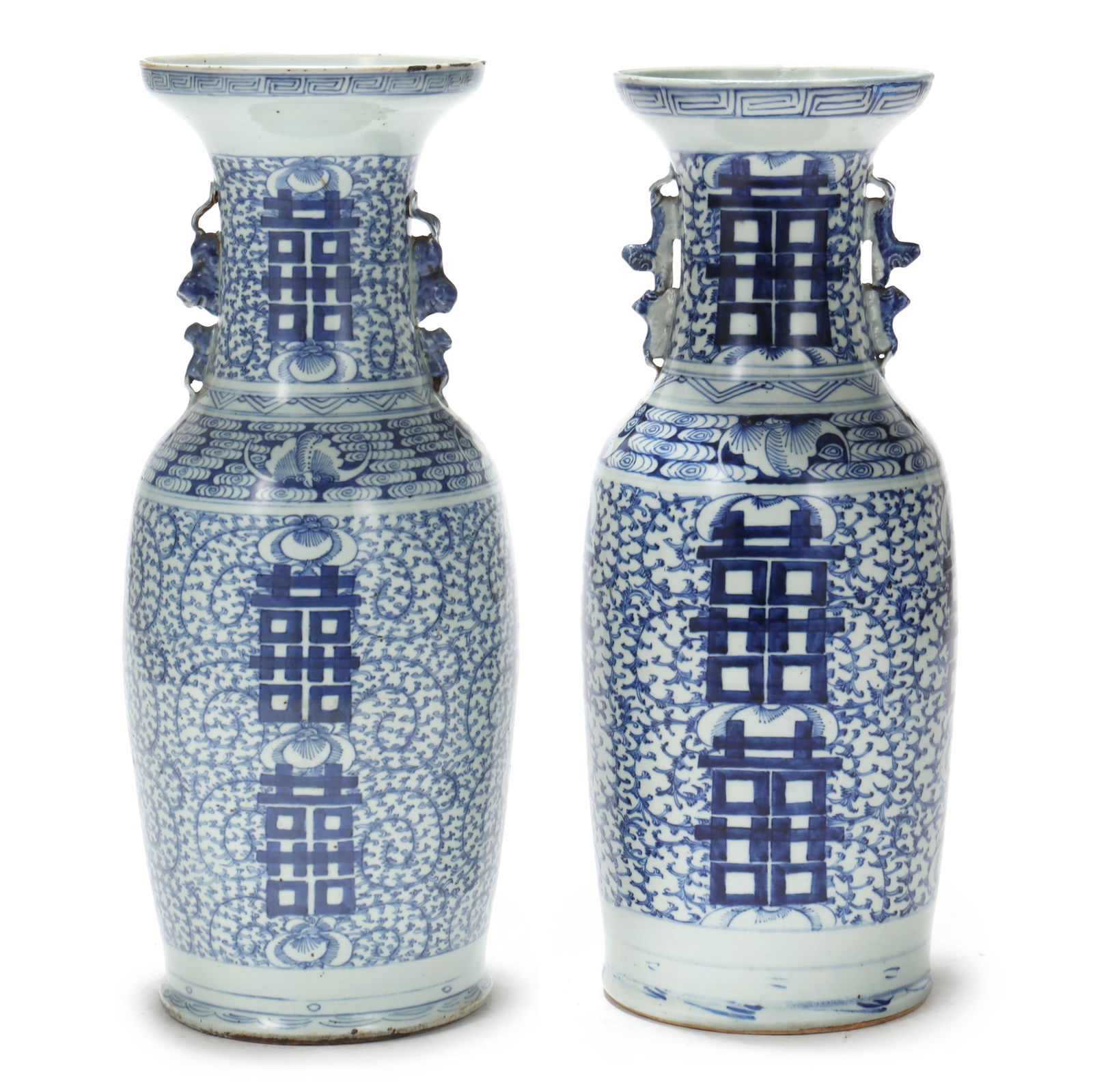 PAIR OF CHINESE PORCELAIN BLUE