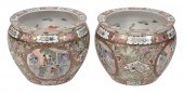 PAIR OF CHINESE PORCELAIN JARD