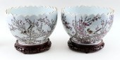 PAIR OF CHINESE PORCELAIN LOBE