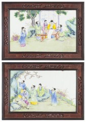 Pair of Chinese Porcelain Pane