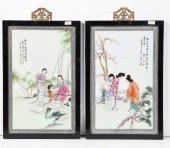 PAIR OF CHINESE PORCELAIN PLAQ