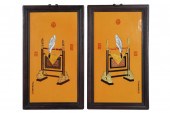 PAIR OF CHINESE PORCELAIN PLAQ
