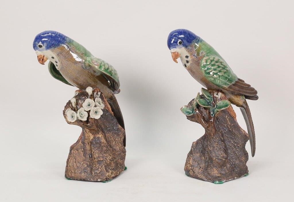 PAIR OF CHINESE POTTERY SANCAI
