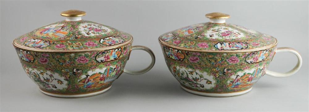 PAIR OF CHINESE ROSE MEDALLION