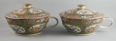 PAIR OF CHINESE ROSE MEDALLION
