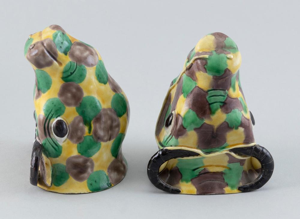 PAIR OF CHINESE SANCAI GLAZE