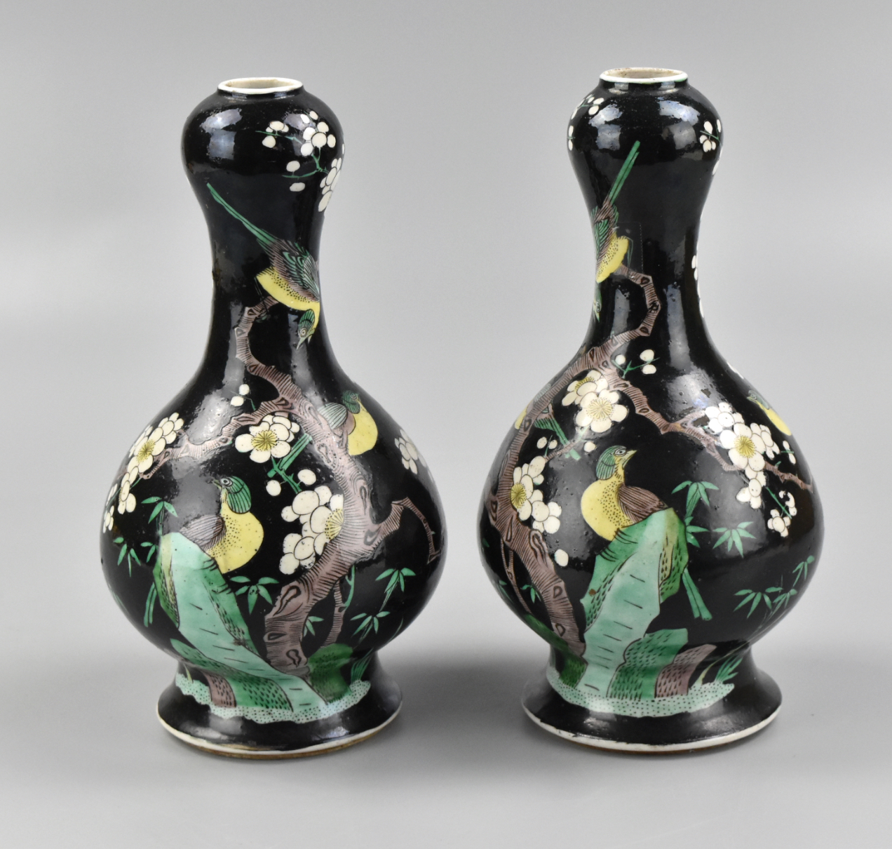 PAIR OF CHINESE SANCAI GLAZED
