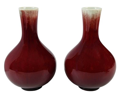 PAIR OF CHINESE SANG DE BOEUF