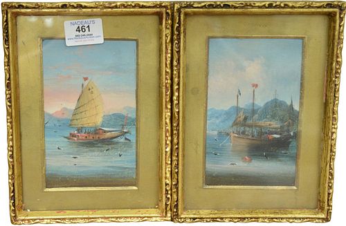 PAIR OF CHINESE SCHOOL PAINTINGS,