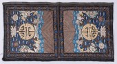 PAIR OF CHINESE SILK EMBROIDER