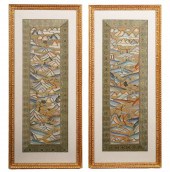 PAIR OF CHINESE SILK KESI TAPE