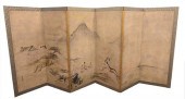 PAIR OF CHINESE SIX PANEL SCRE