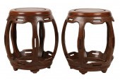 PAIR OF CHINESE STOOLSPair of
