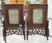 PAIR OF CHINESE TABLE SCREENSP