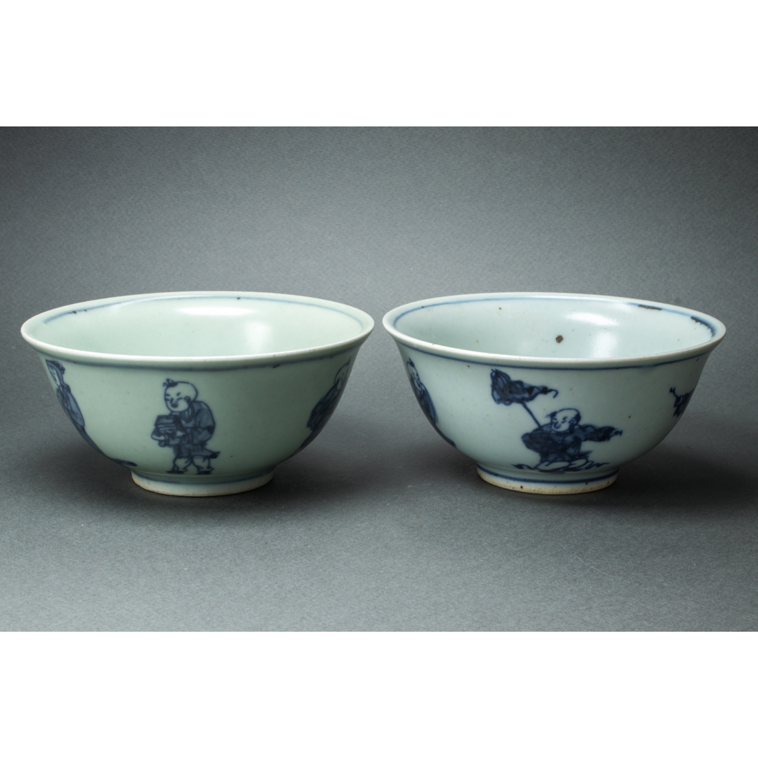 PAIR OF CHINESE UNDERGLAZE BLUE