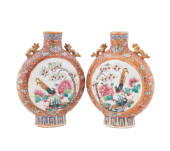 PAIR OF CHINESE WARRIOR MOTIF