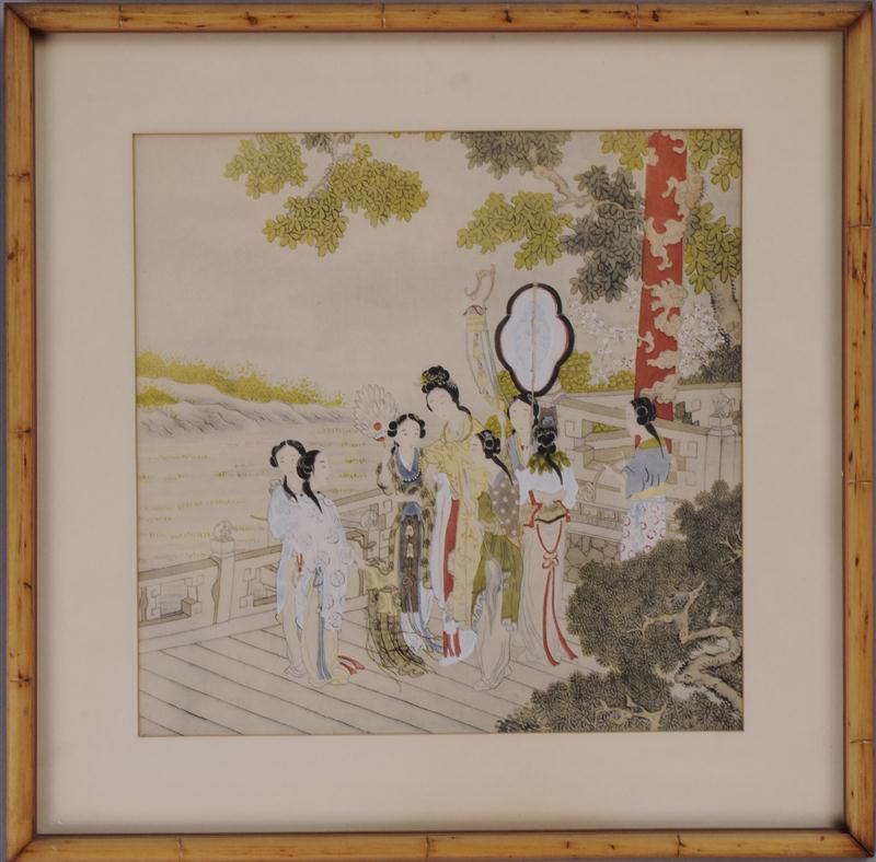 PAIR OF CHINESE WATERCOLORS