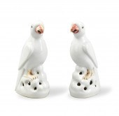 PAIR OF CHINESE WHITE GLAZED P
