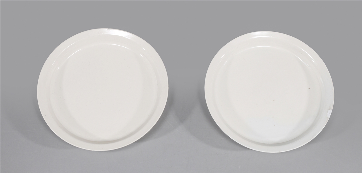 Pair of Chinese white porcelain