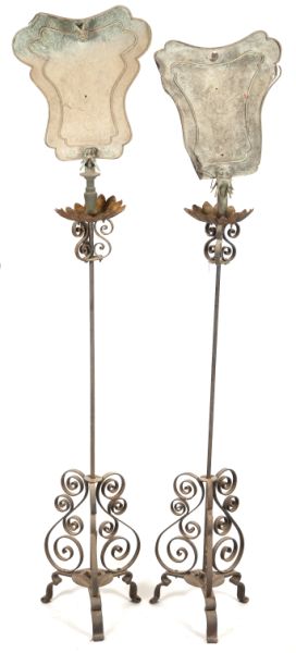 Pair of Chinese Wrought Iron Garden