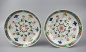 PAIR OF CHINESE WUCAI FLORAL P