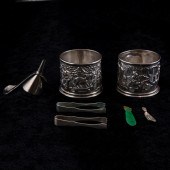 PAIR OF CHINESE XXPORT SILVER