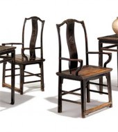 Pair of Chinese yumu lacquered