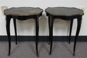 PAIR OF CHINOISERIE DECORATED